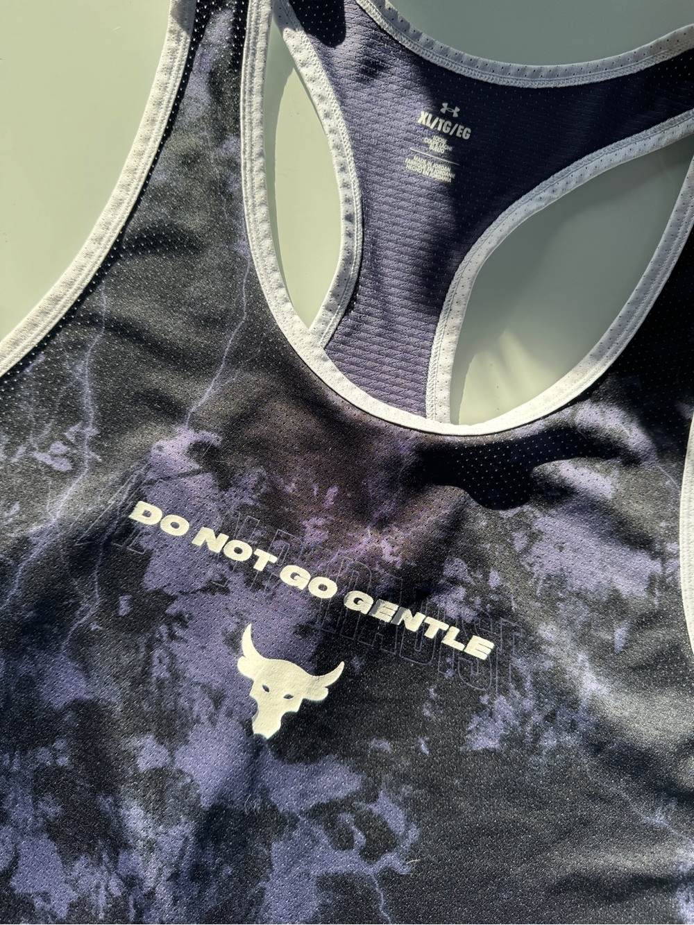 Under Armour x Project Rock “Do Not Go Gentle” Mesh Racerback Tank